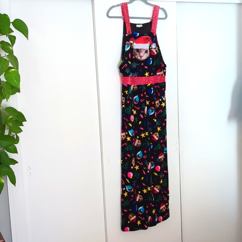 Holiday / Christmas overalls with pockets!